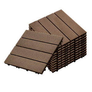 SOGA 11 pcs Dark Chocolate DIY Wooden Composite Decking Tiles Garden Outdoor Backyard Flooring Home Decor Deck7001 AU Depot Free Shipping SOGA 11 pcs Dark Chocolate DIY Wooden Composite Decking Tiles Garden Outdoor Backyard Flooring Home Decor - AU DEPOT