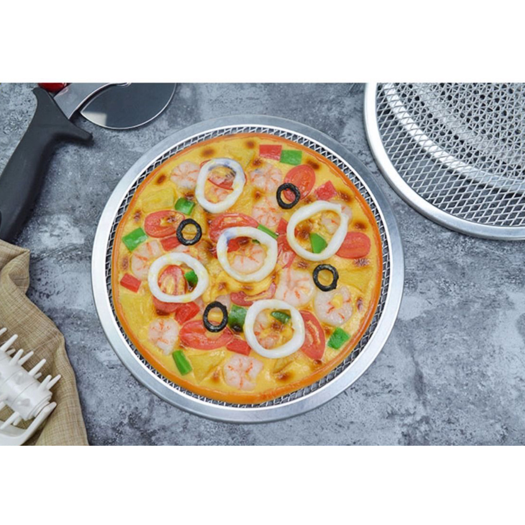SOGA 12-inch Round Seamless Aluminium Nonstick Commercial Grade Pizza Screen Baking Pan - PizzaScreen11707 - Home & Living - 10 - AU DEPOT SOGA Buy SOGA 12-inch Round Seamless Aluminium Nonstick Commercial Grade Pizza Screen Baking Pan Online - Home & Living - 10 - AU Depot Free Shipping