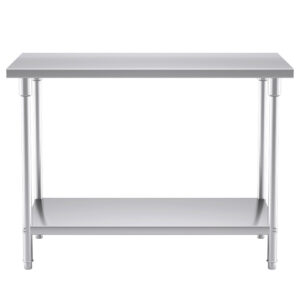 Buy SOGA 120*70*85cm Commercial Catering Kitchen Stainless Steel Prep Work Bench Online - furniture > kitchen & dining room furniture > buffets, sideboards & kitchen islands - 2 - AU Depot Free Shipping