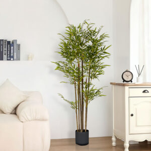 Buy SOGA 120cm Lucky Bamboo Tree Bambusa Vulgaris Artificial Plant w/ 7 Branches Home Accent Decor Online - Home & Living - 2 - AU Depot Free Shipping