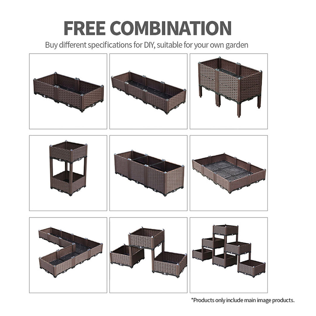 SOGA 120cm Raised Planter Box Vegetable Herb Flower Outdoor Plastic Plants Garden Bed Deepen - PlantBox3B - Garden, Tools & Hardware - 6 - AU DEPOT SOGA Buy SOGA 120cm Raised Planter Box Vegetable Herb Flower Outdoor Plastic Plants Garden Bed Deepen Online - Garden, Tools & Hardware - 6 - AU Depot Free Shipping