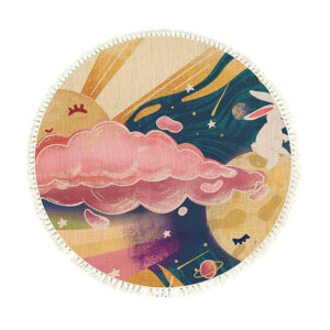 Buy SOGA 120cm Round Tassels Carpet Sky Landscape Clouds Boho Circle Area Rugs, Home Decor Online - Home & Living - 1 - AU Depot Free Shipping