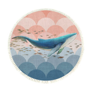 Buy SOGA 120cm Round Tassels Shark Print Area Rugs, Home Decor Online - Home & Living - 1 - AU Depot Free Shipping