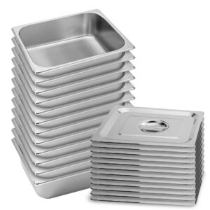 Buy SOGA 12X Gastronorm GN Pan Full Size 1/2 GN Pan 10cm Deep Stainless Steel Tray With Lid Online - Home & Living - 1 - AU Depot Free Shipping