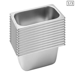 Buy SOGA 12X Gastronorm GN Pan Full Size 1/3 GN Pan 15cm Deep Stainless Steel Tray Online - Home & Living - 1 - AU Depot Free Shipping