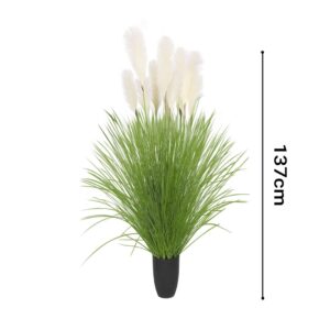 Buy SOGA 137cm Potted Tall Silk Fake Pampas Grass, Artificial Plants Reed Greenery Flowers, Home Decor Online - Home & Living - 2 - AU Depot Free Shipping