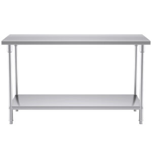 Buy SOGA 150*70*85cm Commercial Catering Kitchen Stainless Steel Prep Work Bench Online - furniture > kitchen & dining room furniture > buffets, sideboards & kitchen islands - 2 - AU Depot Free Shipping