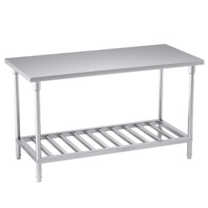 Buy SOGA 150*70*85cm Commercial Catering Kitchen Stainless Steel Prep Work Bench Online - furniture > kitchen & dining room furniture > buffets, sideboards & kitchen islands - 1 - AU Depot Free Shipping