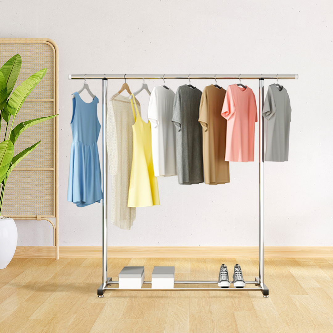 SOGA 150cm Stainless Steel Floor-Standing Clothes Rack - Durable and Space-Saving Laundry Organizer - BSXG2521 - Home & Living - 4 - AU DEPOT SOGA Buy SOGA 150cm Stainless Steel Floor-Standing Clothes Rack - Durable and Space-Saving Laundry Organizer Online - Home & Living - 4 - AU Depot Free Shipping