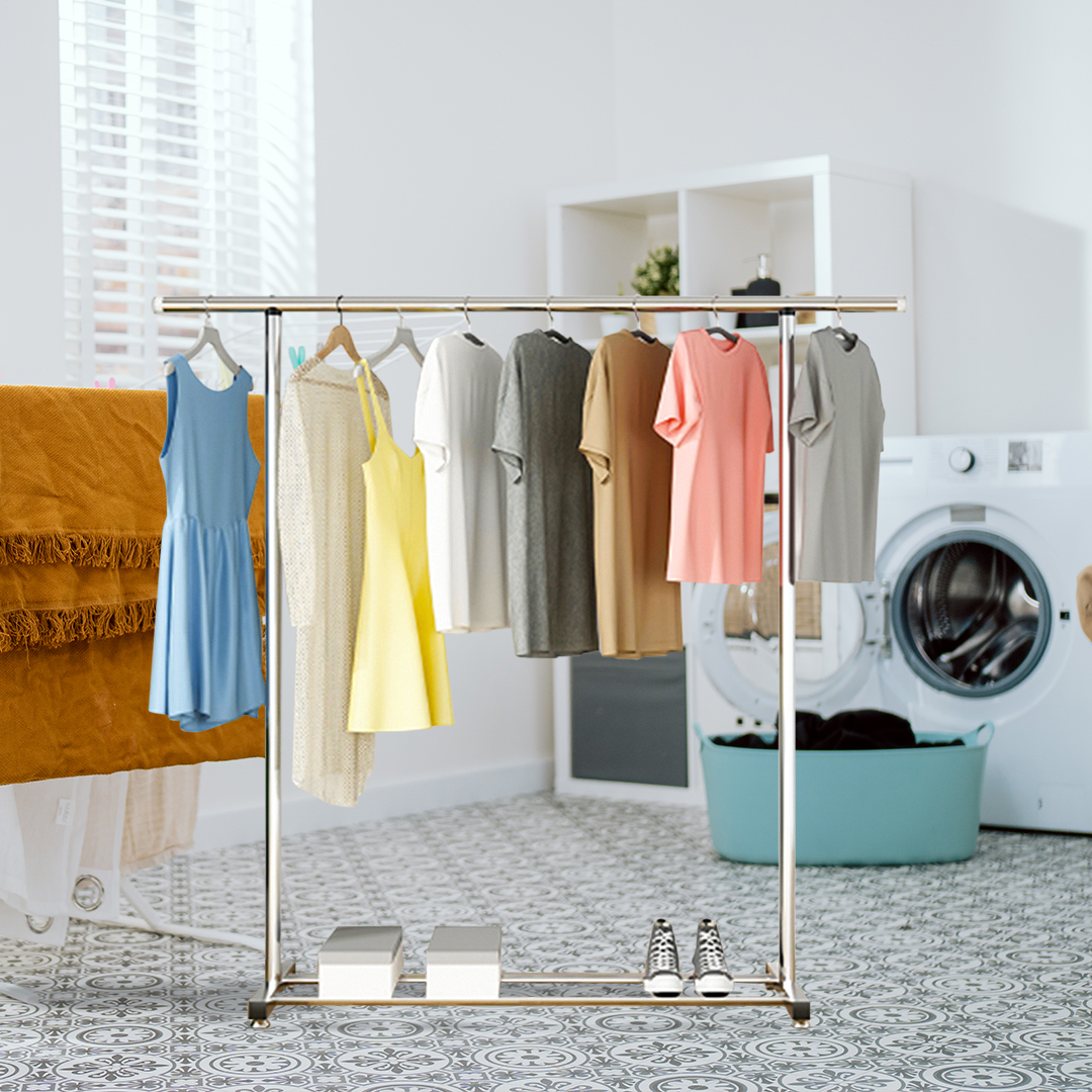 SOGA 150cm Stainless Steel Floor-Standing Clothes Rack - Durable and Space-Saving Laundry Organizer - BSXG2521 - Home & Living - 6 - AU DEPOT SOGA Buy SOGA 150cm Stainless Steel Floor-Standing Clothes Rack - Durable and Space-Saving Laundry Organizer Online - Home & Living - 6 - AU Depot Free Shipping