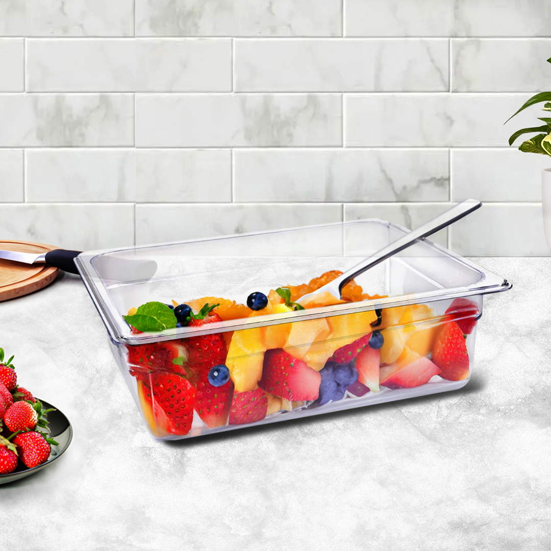SOGA 150mm Clear Gastronorm GN Pan 1/2 Food Tray Storage Bundle of 6 - VICPans1417X6 - Home & Living - 3 - AU DEPOT SOGA Buy SOGA 150mm Clear Gastronorm GN Pan 1/2 Food Tray Storage Bundle of 6 Online - Home & Living - 3 - AU Depot Free Shipping