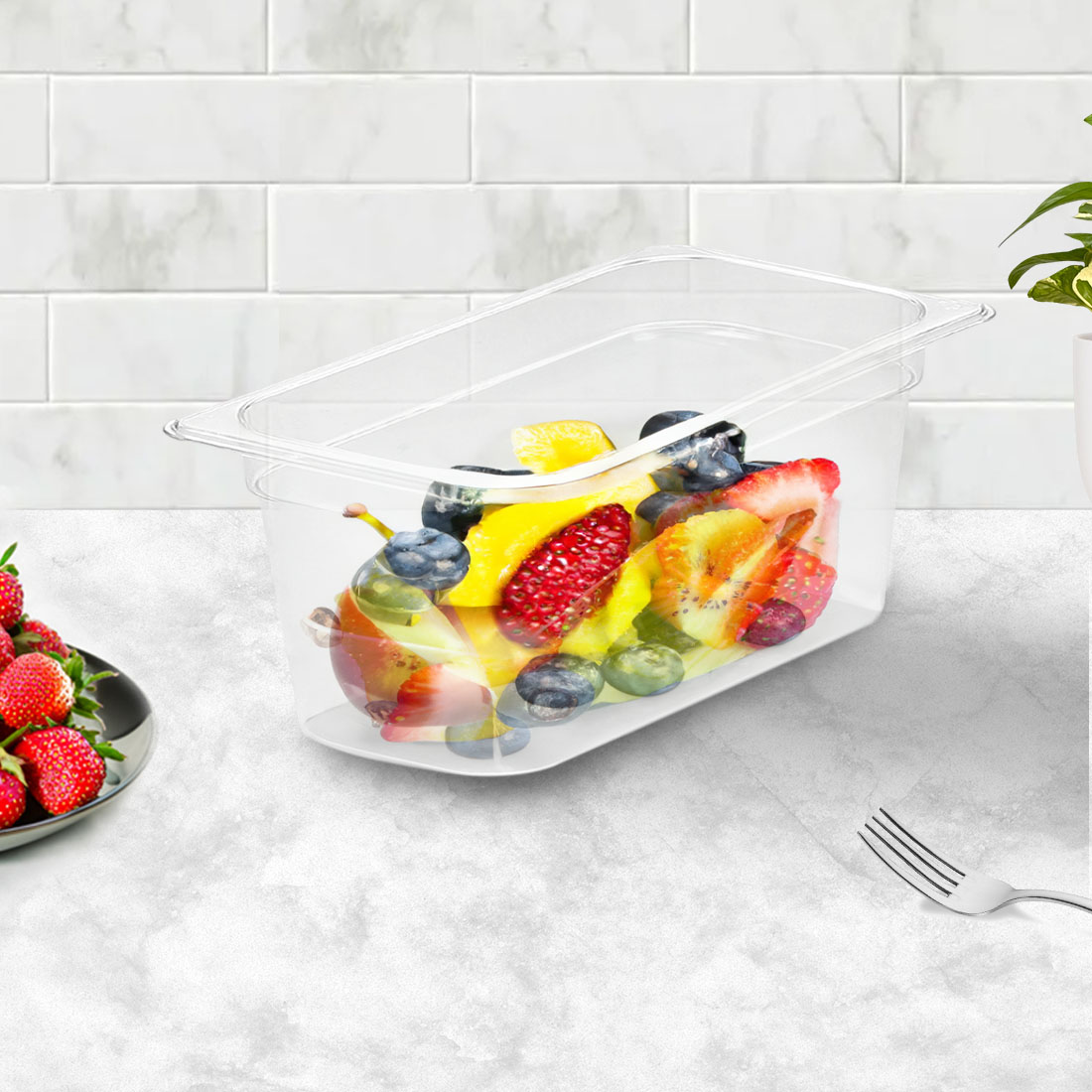 SOGA 150mm Clear Gastronorm GN Pan 1/3 Food Tray Storage Bundle of 4 - VICPans1423X4 - Home & Living - 2 - AU DEPOT SOGA Buy SOGA 150mm Clear Gastronorm GN Pan 1/3 Food Tray Storage Bundle of 4 Online - Home & Living - 2 - AU Depot Free Shipping
