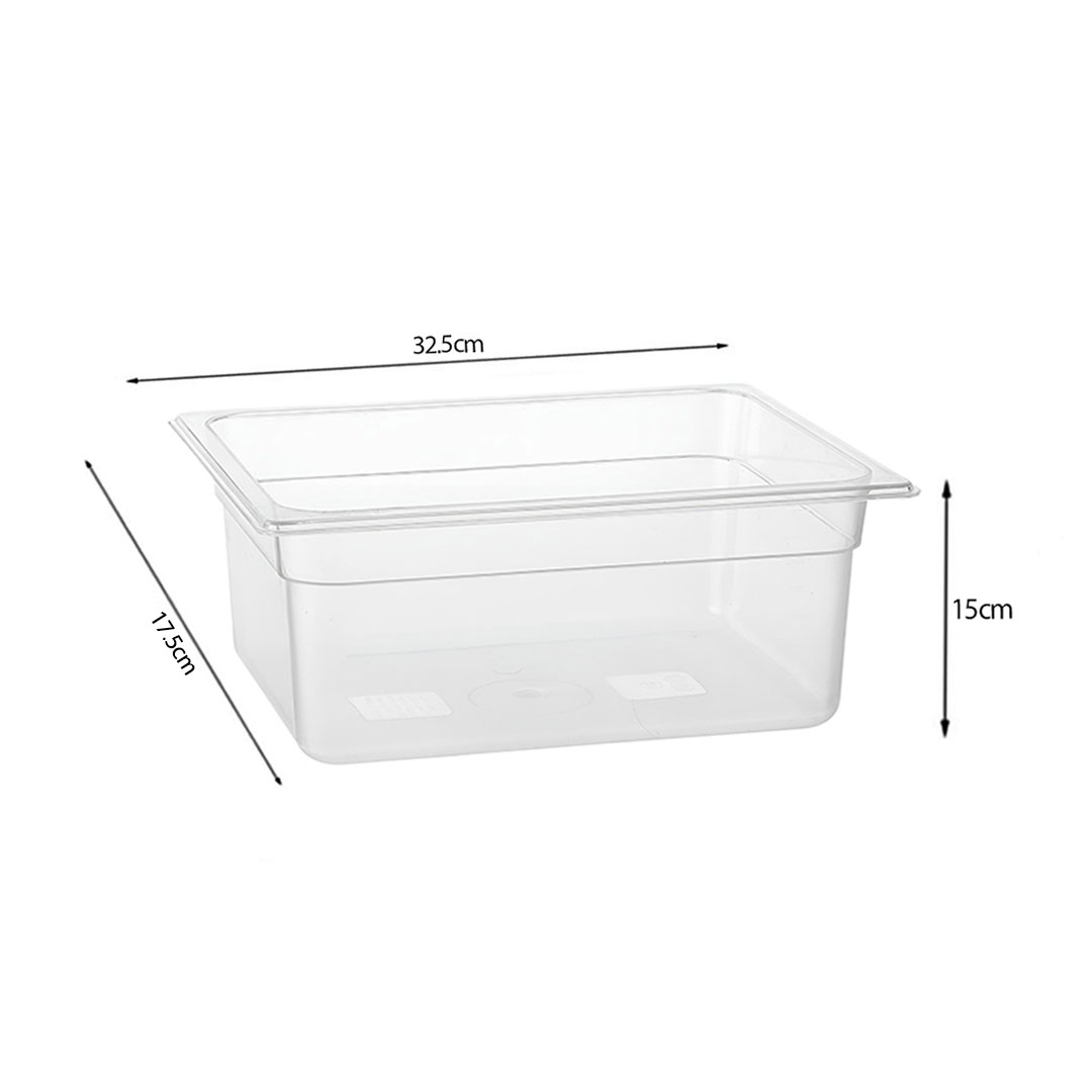 SOGA 150mm Clear Gastronorm GN Pan 1/3 Food Tray Storage Bundle of 4 - VICPans1423X4 - Home & Living - 5 - AU DEPOT SOGA Buy SOGA 150mm Clear Gastronorm GN Pan 1/3 Food Tray Storage Bundle of 4 Online - Home & Living - 5 - AU Depot Free Shipping