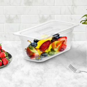 Buy SOGA 150mm Clear Gastronorm GN Pan 1/3 Food Tray Storage with Lid Online - Home & Living - 2 - AU Depot Free Shipping