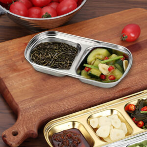 Buy SOGA 15cm Silver Sauce Pan with Two Compartments Divided Sauce Dish Kitchen Essential Online - home & living > kitchen & dining > cookware > saucepans - 2 - AU Depot Free Shipping