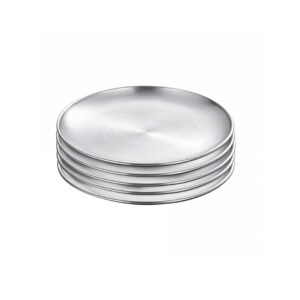 Buy SOGA 17cm Premium Silver Grilling Plate  Durable Heat Resistant Perfect for BBQs and Outdoor Cooking Kitchen Essential Online - home & living > kitchen & dining > cookware > saucepans - 1 - AU Depot Free Shipping
