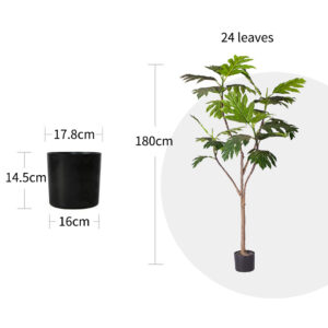 Buy SOGA 180cm Artificial Natural Green Split-Leaf Philodendron Tree Fake Tropical Indoor Plant Home Office Decor Online - Home & Living - 2 - AU Depot Free Shipping