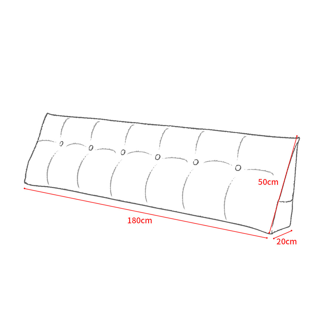 SOGA 180cm Dark Grey Triangular Wedge Bed Pillow Headboard Backrest Bedside Tatami Cushion Home Decor - PillowFab180Grey - Furniture - 5 - AU DEPOT SOGA Buy SOGA 180cm Dark Grey Triangular Wedge Bed Pillow Headboard Backrest Bedside Tatami Cushion Home Decor Online - Furniture - 5 - AU Depot Free Shipping