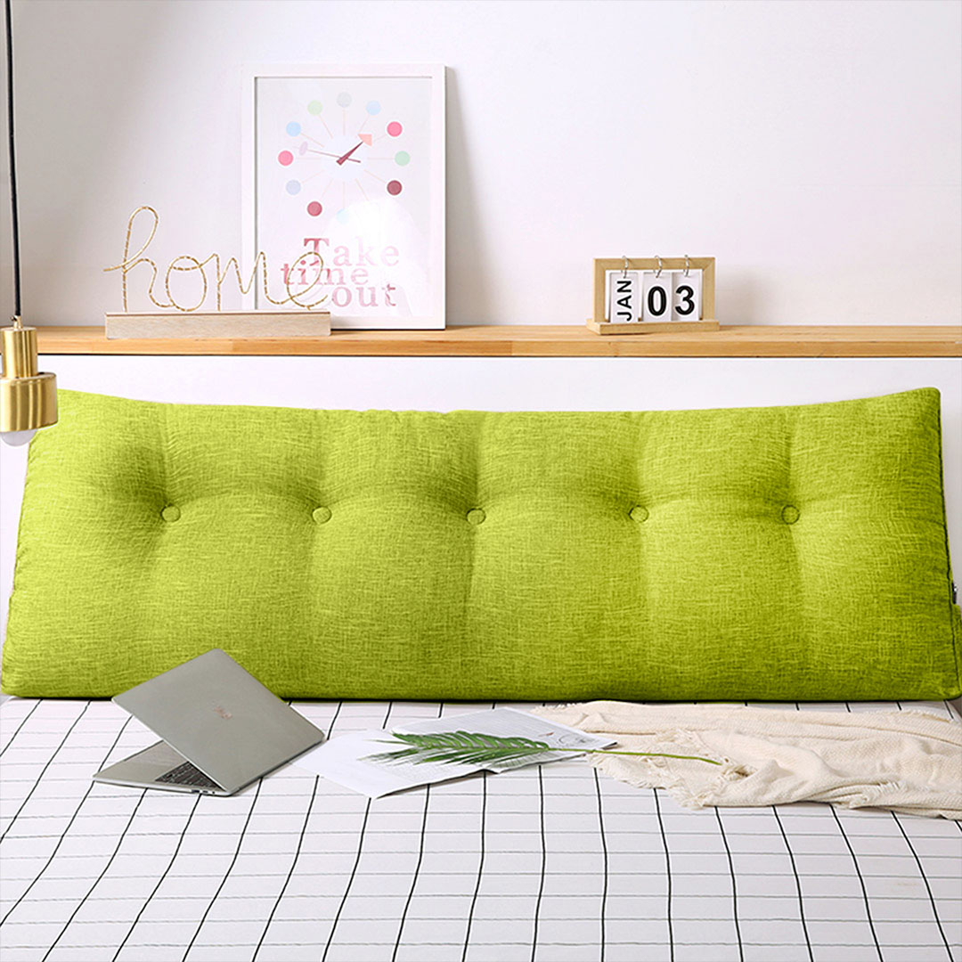 SOGA 180cm Green Triangular Wedge Bed Pillow Headboard Backrest Bedside Tatami Cushion Home Decor - Pillow1114 - Furniture - 2 - AU DEPOT SOGA Buy SOGA 180cm Green Triangular Wedge Bed Pillow Headboard Backrest Bedside Tatami Cushion Home Decor Online - Furniture - 2 - AU Depot Free Shipping
