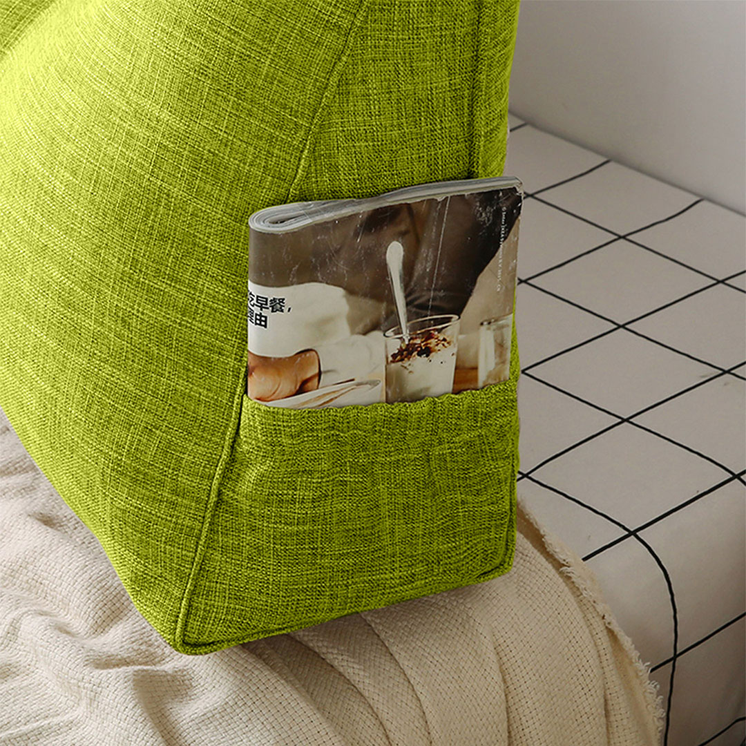 SOGA 180cm Green Triangular Wedge Bed Pillow Headboard Backrest Bedside Tatami Cushion Home Decor - Pillow1114 - Furniture - 4 - AU DEPOT SOGA Buy SOGA 180cm Green Triangular Wedge Bed Pillow Headboard Backrest Bedside Tatami Cushion Home Decor Online - Furniture - 4 - AU Depot Free Shipping