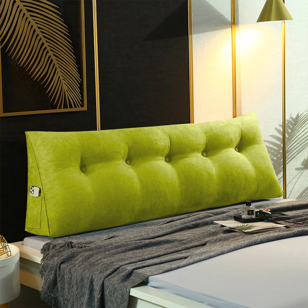 SOGA 180cm Green Triangular Wedge Bed Pillow Headboard Backrest Bedside Tatami Cushion Home Decor - Pillow1114 - Furniture - 9 - AU DEPOT SOGA Buy SOGA 180cm Green Triangular Wedge Bed Pillow Headboard Backrest Bedside Tatami Cushion Home Decor Online - Furniture - 9 - AU Depot Free Shipping
