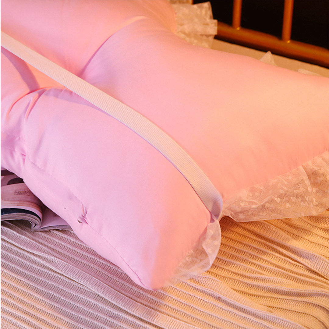 SOGA 180cm Pink Princess Bed Pillow Headboard Backrest Bedside Tatami Sofa Cushion with Ruffle Lace Home Decor - PillowSlk180Pink - Furniture - 5 - AU DEPOT SOGA Buy SOGA 180cm Pink Princess Bed Pillow Headboard Backrest Bedside Tatami Sofa Cushion with Ruffle Lace Home Decor Online - Furniture - 5 - AU Depot Free Shipping