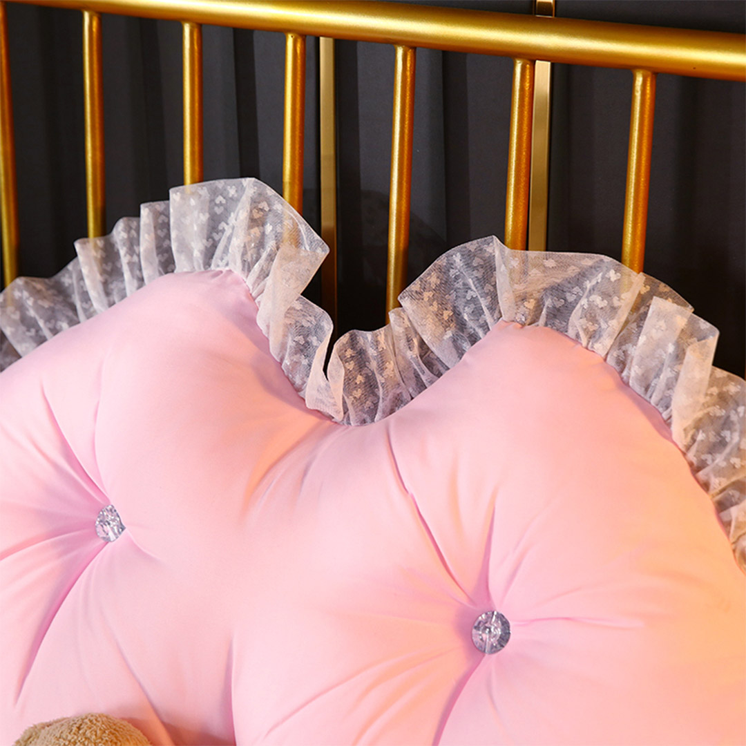 SOGA 180cm Pink Princess Bed Pillow Headboard Backrest Bedside Tatami Sofa Cushion with Ruffle Lace Home Decor - PillowSlk180Pink - Furniture - 9 - AU DEPOT SOGA Buy SOGA 180cm Pink Princess Bed Pillow Headboard Backrest Bedside Tatami Sofa Cushion with Ruffle Lace Home Decor Online - Furniture - 9 - AU Depot Free Shipping