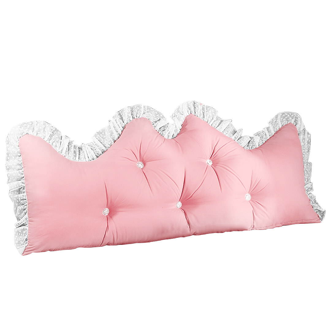 SOGA 180cm Pink Princess Bed Pillow Headboard Backrest Bedside Tatami Sofa Cushion with Ruffle Lace Home Decor - - PillowSlk180Pink 1 SOGA 180cm Pink Princess Bed Pillow Headboard Backrest Bedside Tatami Sofa Cushion with Ruffle Lace Home Decor - AU DEPOT Buy SOGA 180cm Pink Princess Bed Pillow Headboard Backrest Bedside Tatami Sofa Cushion with Ruffle Lace Home Decor Online - Furniture - 1 - AU Depot Free Shipping