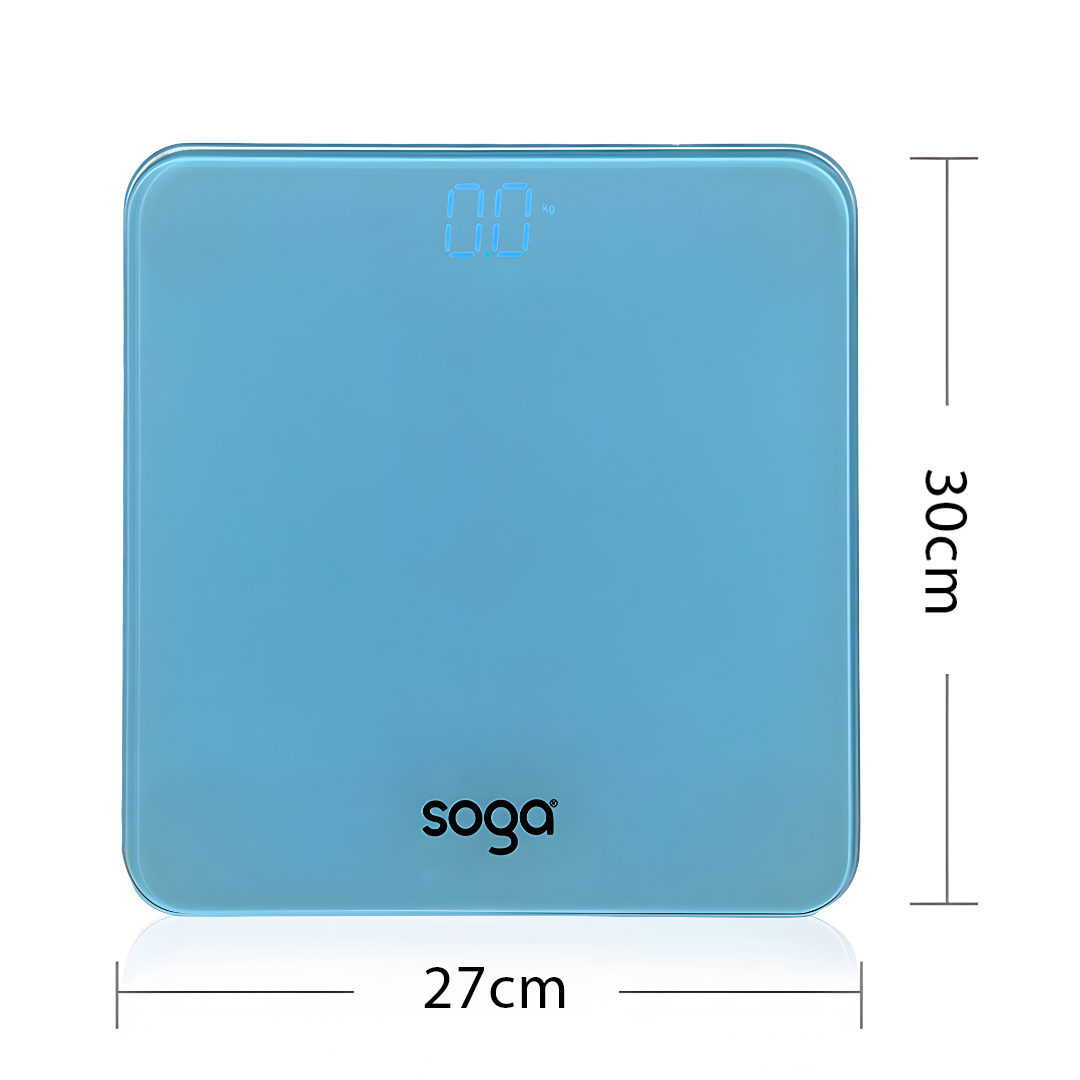 SOGA 180kg Digital Fitness Weight Bathroom Gym Body Glass LCD Electronic Scales Blue - BodyWeightScaleBlue - home & living > bathroom > bathroom accessories > bathroom scales - 7 - AU DEPOT SOGA Buy SOGA 180kg Digital Fitness Weight Bathroom Gym Body Glass LCD Electronic Scales Blue Online - home & living > bathroom > bathroom accessories > bathroom scales - 7 - AU Depot Free Shipping