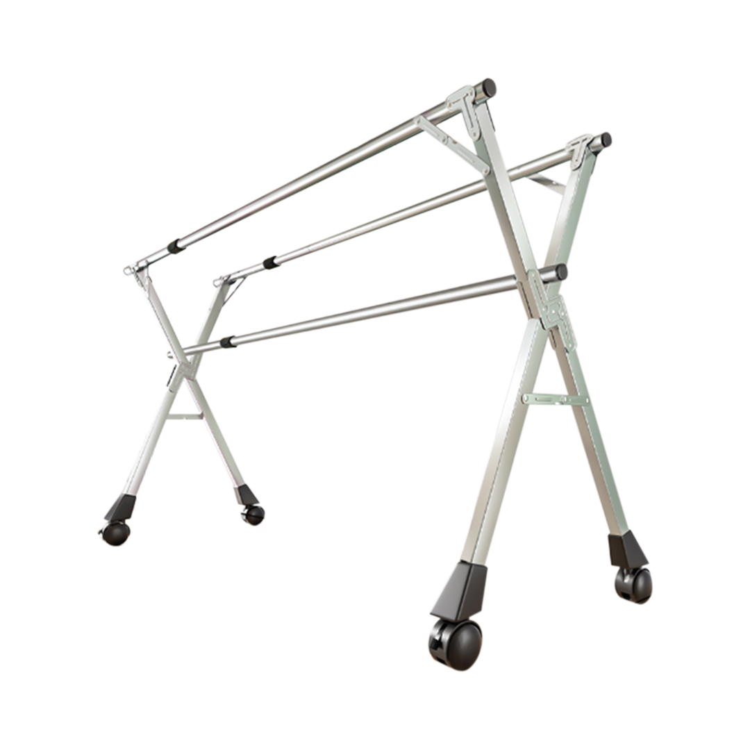 SOGA 200cm Portable Drying Rack Clothes Steel Laundry Rack Foldable Space-Saving Laundry Holder 3 Poles - - BSXG2518 1 SOGA 200cm Portable Drying Rack Clothes Steel Laundry Rack Foldable Space-Saving Laundry Holder 3 Poles - AU DEPOT Buy SOGA 200cm Portable Drying Rack Clothes Steel Laundry Rack Foldable Space-Saving Laundry Holder 3 Poles Online - Home & Living - 1 - AU Depot Free Shipping
