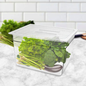 Buy SOGA 200mm Clear Gastronorm GN Pan 1/2 Food Tray Storage Bundle of 6 with Lid Online - Home & Living - 2 - AU Depot Free Shipping