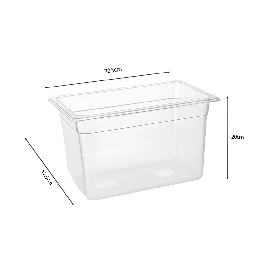 SOGA 200mm Clear Gastronorm GN Pan 1/3 Food Tray Storage Bundle of 2 - VICPans1424X2 - Home & Living - 5 - AU DEPOT SOGA Buy SOGA 200mm Clear Gastronorm GN Pan 1/3 Food Tray Storage Bundle of 2 Online - Home & Living - 5 - AU Depot Free Shipping