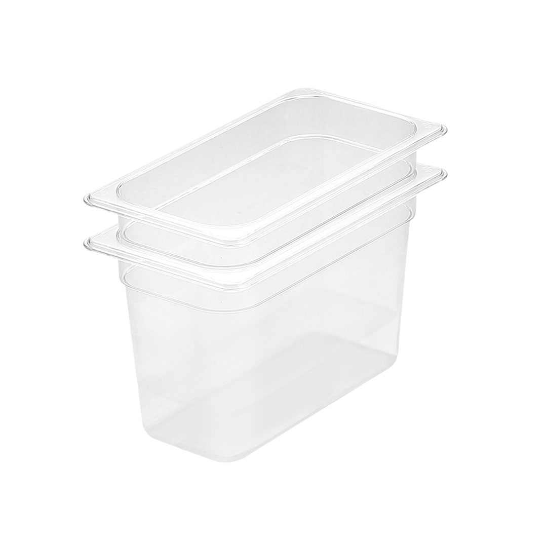 SOGA 200mm Clear Gastronorm GN Pan 1/3 Food Tray Storage Bundle of 2 - Baking Trays - VICPans1424X2 1 SOGA 200mm Clear Gastronorm GN Pan 1/3 Food Tray Storage Bundle of 2 - AU DEPOT Buy SOGA 200mm Clear Gastronorm GN Pan 1/3 Food Tray Storage Bundle of 2 Online - Home & Living - 1 - AU Depot Free Shipping