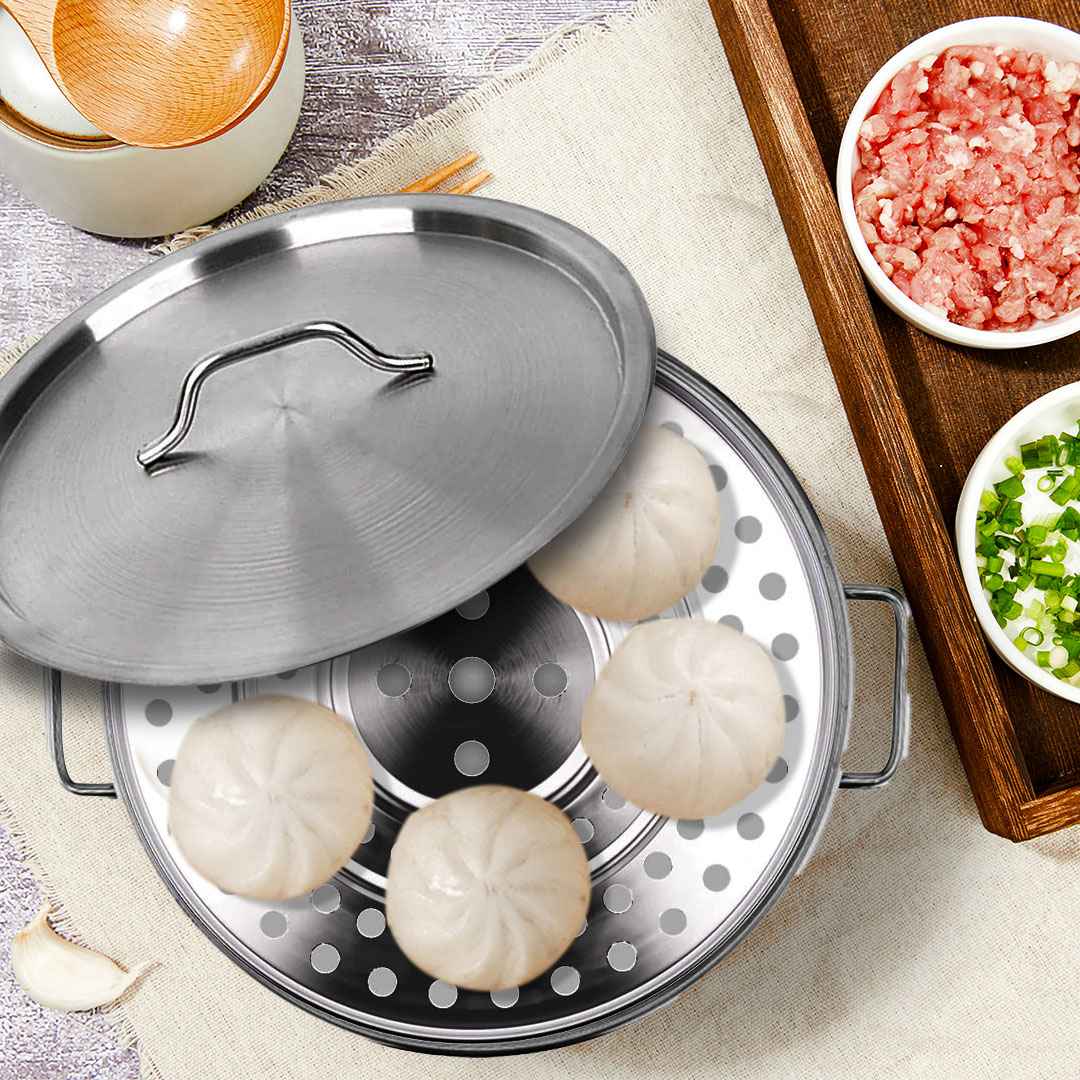 SOGA 21L Stainless Steel Stock Pot with One Steamer Rack Insert Stockpot Tray - StockPot30CM-1XRack28CM - home & living > kitchen & dining > cookware > stock & multi pots - 4 - AU DEPOT SOGA Buy SOGA 21L Stainless Steel Stock Pot with One Steamer Rack Insert Stockpot Tray Online - home & living > kitchen & dining > cookware > stock & multi pots - 4 - AU Depot Free Shipping
