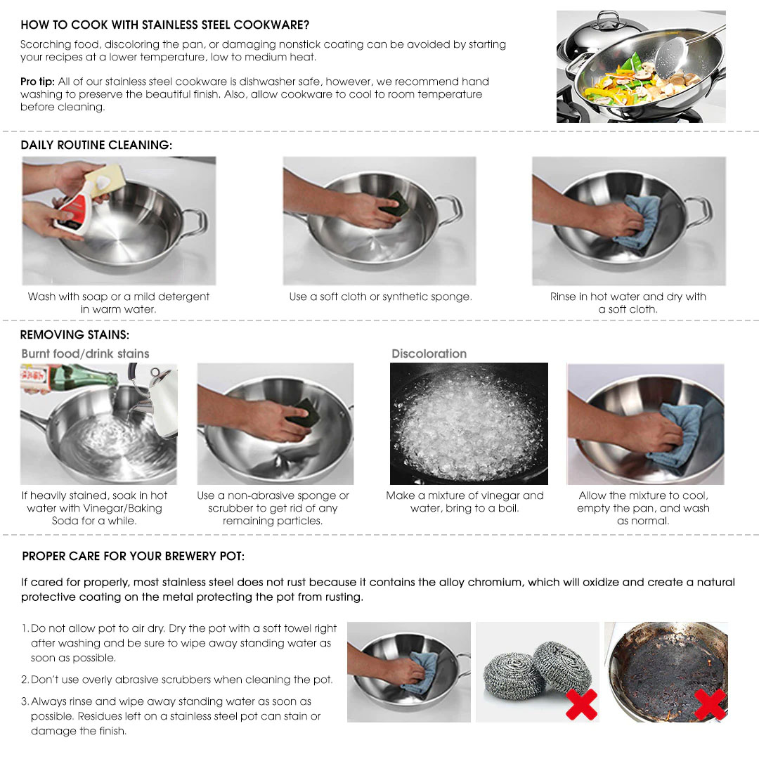 SOGA 21L Stainless Steel Stock Pot with One Steamer Rack Insert Stockpot Tray - StockPot30CM-1XRack28CM - home & living > kitchen & dining > cookware > stock & multi pots - 9 - AU DEPOT SOGA Buy SOGA 21L Stainless Steel Stock Pot with One Steamer Rack Insert Stockpot Tray Online - home & living > kitchen & dining > cookware > stock & multi pots - 9 - AU Depot Free Shipping