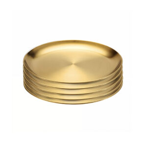 Buy SOGA 23cm Premium Gold Grilling Plate  Durable Heat Resistant Perfect for BBQs and Outdoor Cooking Kitchen Essential Online - home & living > kitchen & dining > cookware > saucepans - 1 - AU Depot Free Shipping