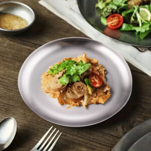 Buy SOGA 23cm Premium Silver Grilling Plate  Durable Heat Resistant, Perfect for BBQs and Outdoor Cooking Kitchen Essential Online - home & living > kitchen & dining > cookware > saucepans - 2 - AU Depot Free Shipping