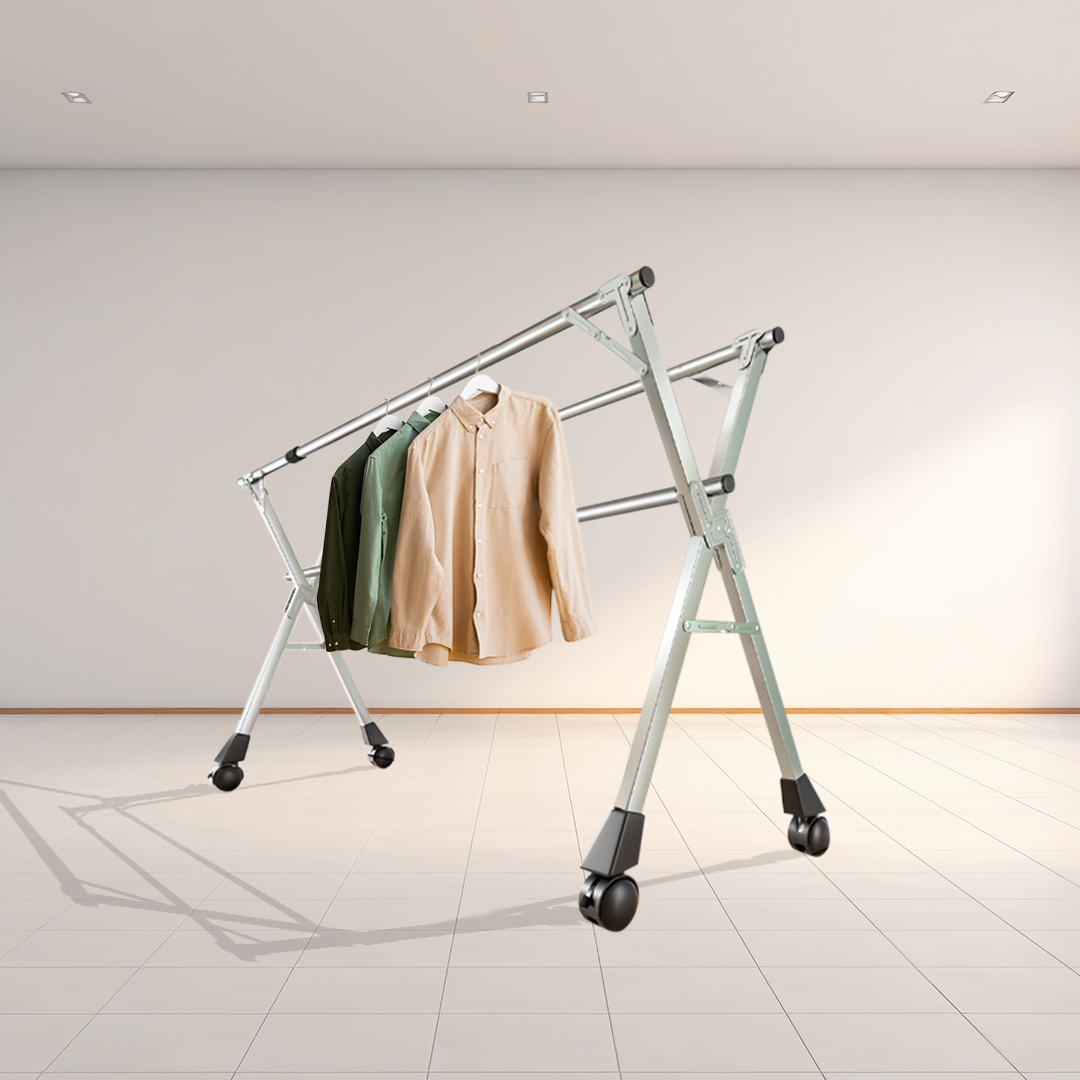 SOGA 240cm Portable Drying Rack Clothes Steel Laundry Rack Foldable Space-Saving Laundry Holder 3 Poles - BSXG2519 - Home & Living - 3 - AU DEPOT SOGA Buy SOGA 240cm Portable Drying Rack Clothes Steel Laundry Rack Foldable Space-Saving Laundry Holder 3 Poles Online - Home & Living - 3 - AU Depot Free Shipping