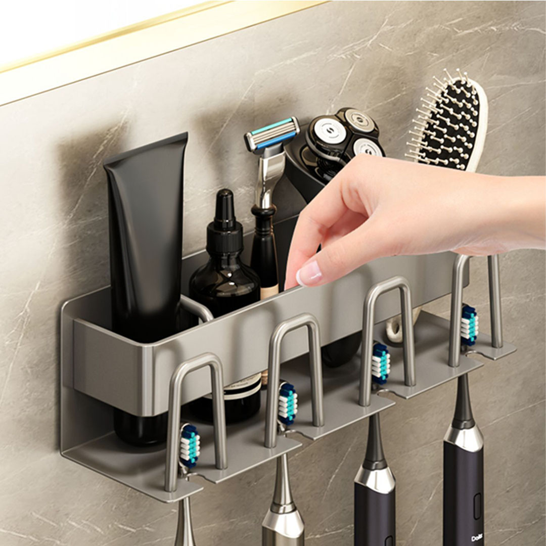 SOGA 27cm Wall-Mounted Bathroom Storage Organiser Space Saving Adhesive Shelf Rack - TAN1003 - Home - 6 - AU DEPOT SOGA Buy SOGA 27cm Wall-Mounted Bathroom Storage Organiser Space Saving Adhesive Shelf Rack Online - Home - 6 - AU Depot Free Shipping