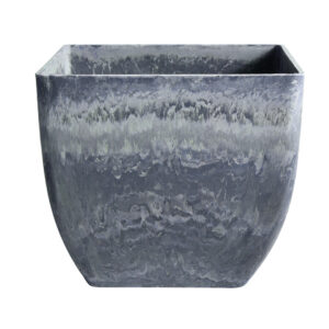 Buy SOGA 27cm Weathered Grey Square Resin Plant Flower Pot in Cement Pattern Planter Cachepot for Indoor Home Office Online - Home & Living - 1 - AU Depot Free Shipping
