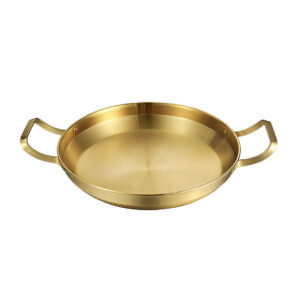Buy SOGA 28cm Dry Pot, Gold Plated 202 Material Stainless Steel and Kitchen Essential Online - home & living - 1 - AU Depot Free Shipping