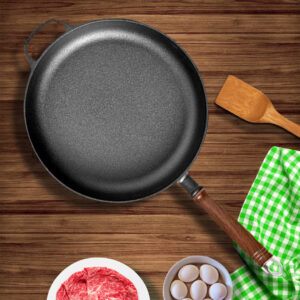Buy SOGA 29cm Round Cast Iron Frying Pan Skillet Steak Sizzle Platter with Helper Handle Online - Home & Living - 2 - AU Depot Free Shipping