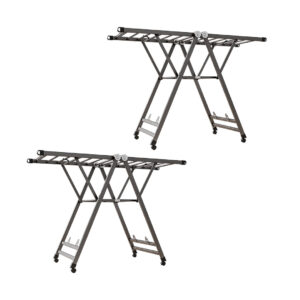Buy SOGA 2X 1.4m Portable Wing Shape Clothes Drying Rack Foldable Space-Saving Laundry Holder Online - Home & Living - 1 - AU Depot Free Shipping