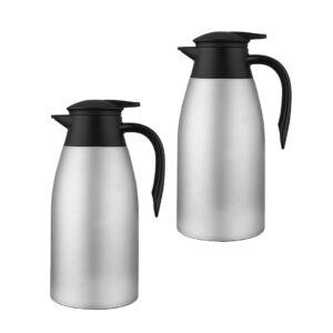 Buy SOGA 2X 1.5L Silver Color 3-Layer Stainless Steel Vacuum Durable Thermal Flask Online - Home & Living - 1 - AU Depot Free Shipping
