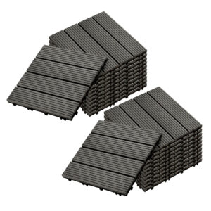 SOGA 2X 11 pcs Grey DIY Wooden Composite Decking Tiles Garden Outdoor Backyard Flooring Home Decor Deck7002X2 AU Depot Free Shipping SOGA 2X 11 pcs Grey DIY Wooden Composite Decking Tiles Garden Outdoor Backyard Flooring Home Decor - AU DEPOT