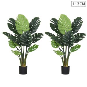 Buy SOGA 2X 113cm Artificial Indoor Potted Turtle Back Fake Decoration Tree Flower Pot Plant Online - Home & Living - 1 - AU Depot Free Shipping
