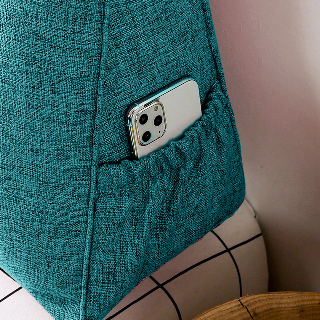 SOGA 2X 120cm Blue Green Triangular Wedge Bed Pillow Headboard Backrest Bedside Tatami Cushion Home Decor - Pillow5112X2 - Furniture - 7 - AU DEPOT SOGA Buy SOGA 2X 120cm Blue Green Triangular Wedge Bed Pillow Headboard Backrest Bedside Tatami Cushion Home Decor Online - Furniture - 7 - AU Depot Free Shipping