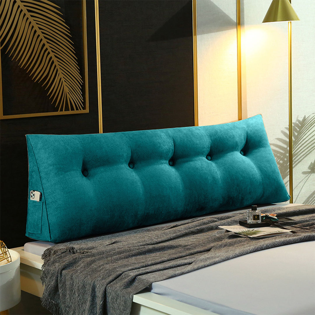 SOGA 2X 120cm Blue Green Triangular Wedge Bed Pillow Headboard Backrest Bedside Tatami Cushion Home Decor - Pillow5112X2 - Furniture - 9 - AU DEPOT SOGA Buy SOGA 2X 120cm Blue Green Triangular Wedge Bed Pillow Headboard Backrest Bedside Tatami Cushion Home Decor Online - Furniture - 9 - AU Depot Free Shipping