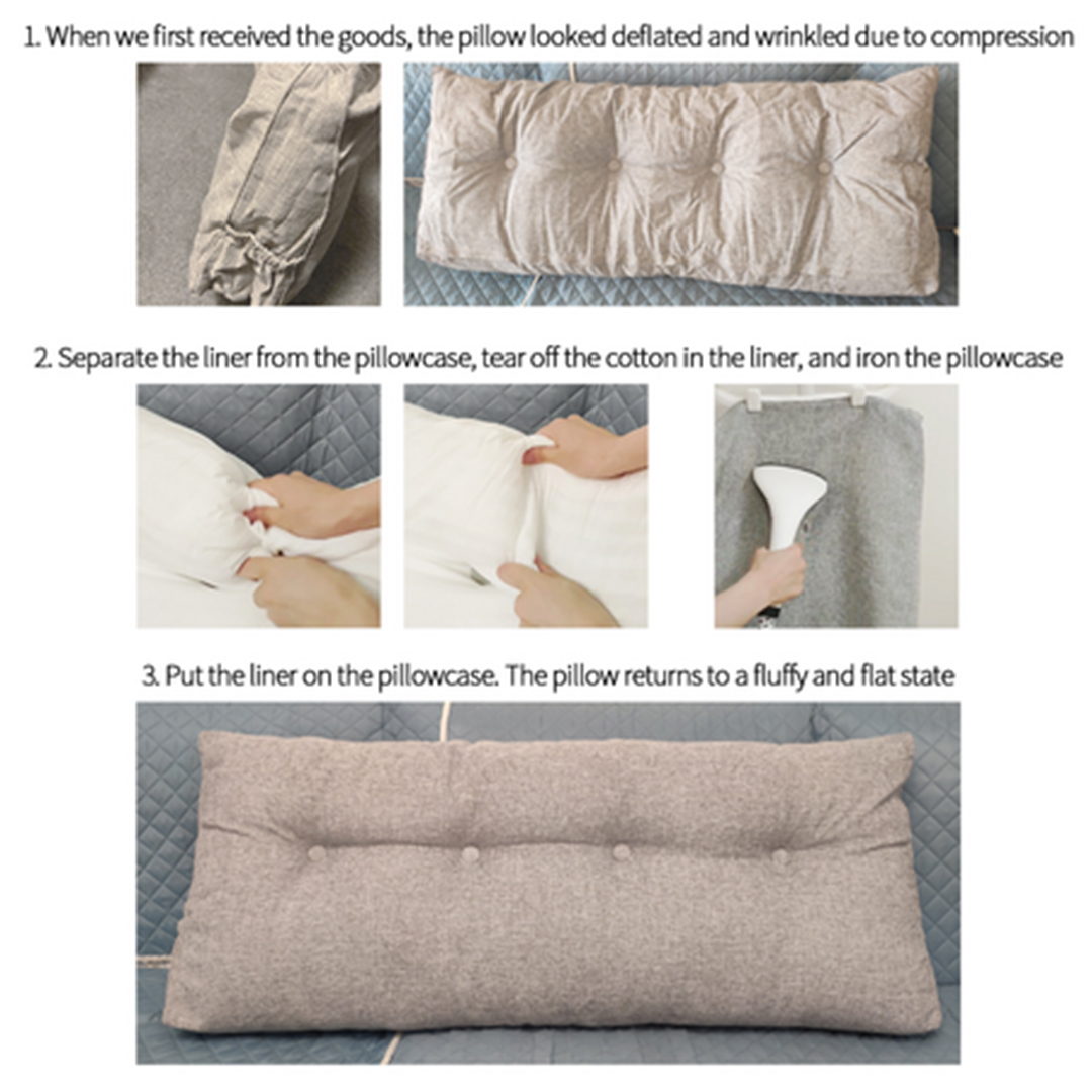 SOGA 2X 120cm Coffee Triangular Wedge Bed Pillow Headboard Backrest Bedside Tatami Cushion Home Decor - PillowFab120CoffeeX2 - Furniture - 7 - AU DEPOT SOGA Buy SOGA 2X 120cm Coffee Triangular Wedge Bed Pillow Headboard Backrest Bedside Tatami Cushion Home Decor Online - Furniture - 7 - AU Depot Free Shipping