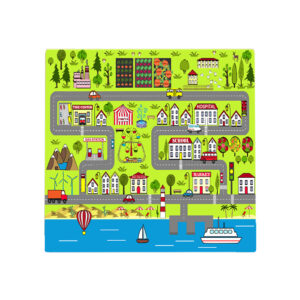 Buy SOGA 2X 120cm Kids Rug Street Map Play Mat, Educational Baby Theme Park Area Rugs Online - Home & Living - 1 - AU Depot Free Shipping